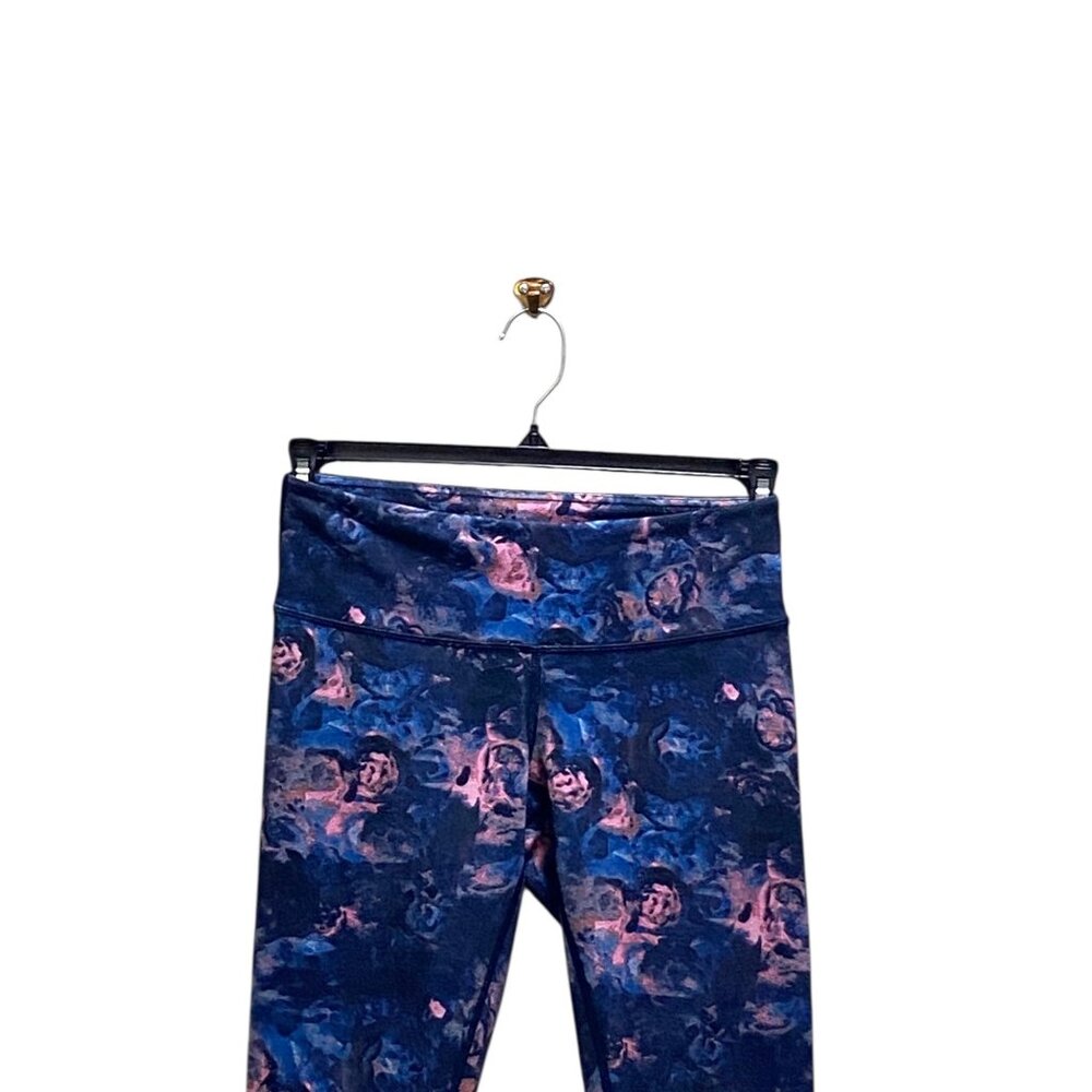 Lululemon Wunder Under Crop ll Moody Mirage Bark Berry Deep Navy Size 6 Workout - Picture 7 of 14